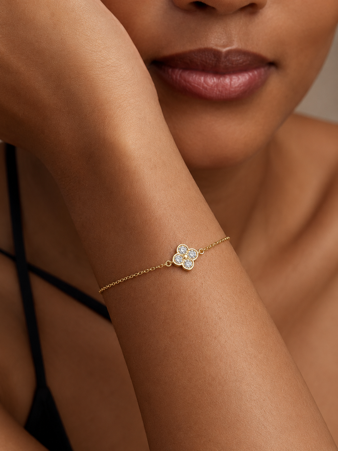 Pavé Clover Bracelet