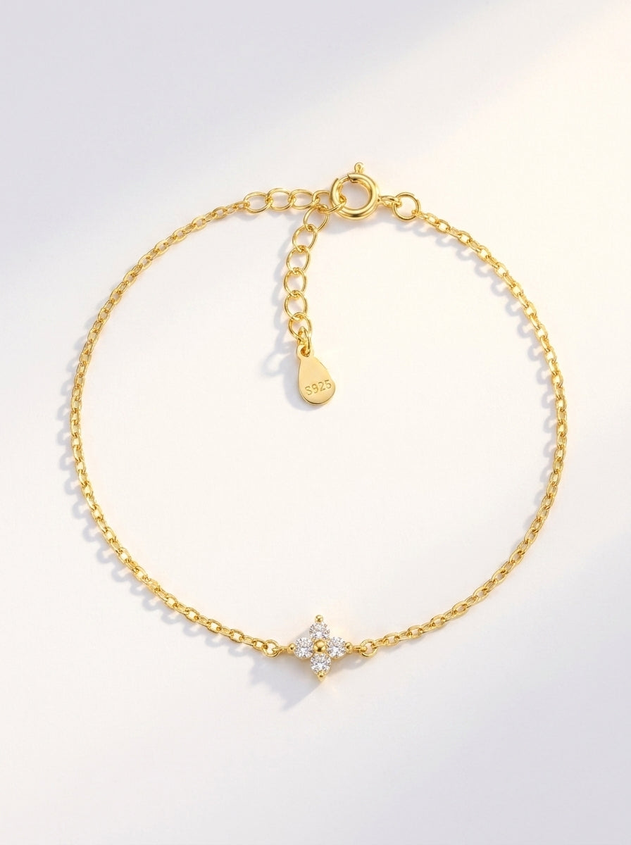 Lily Crystal Fleur Bracelet
