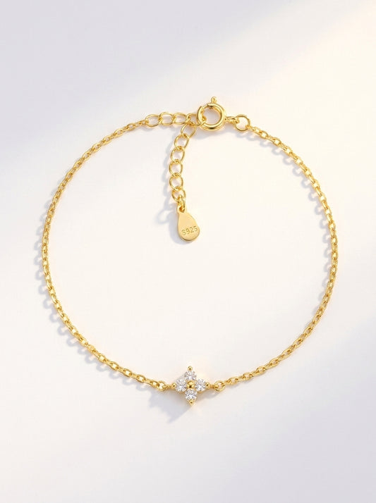 Lily Crystal Fleur Bracelet