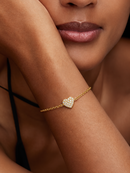 Pavé Heart Bracelet