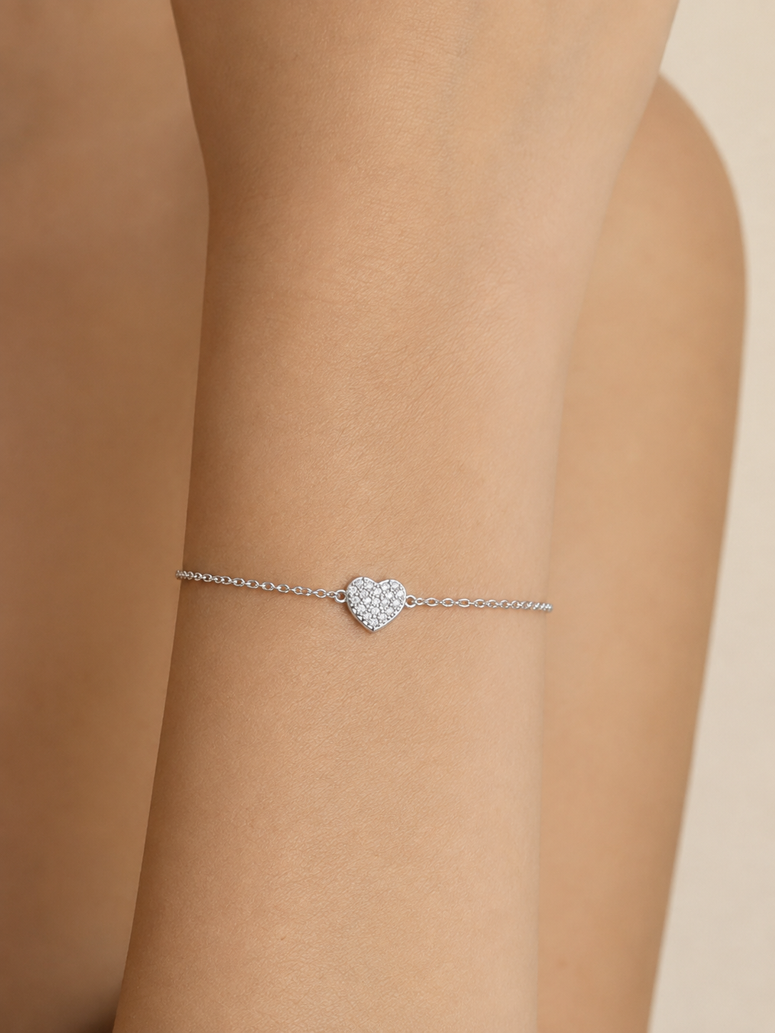 Silver Heart Bracelet