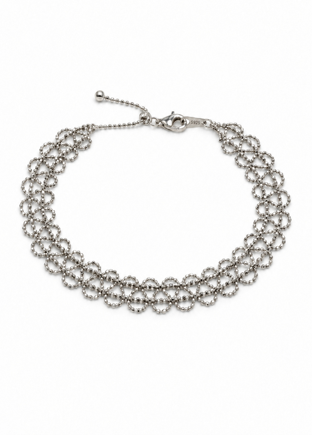 Silver Layered Loop Chain Bracelet