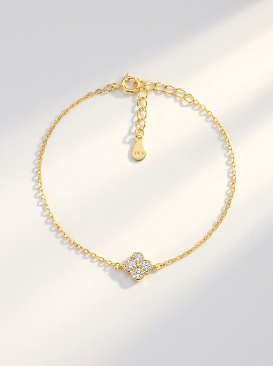 Pavé Clover Bracelet