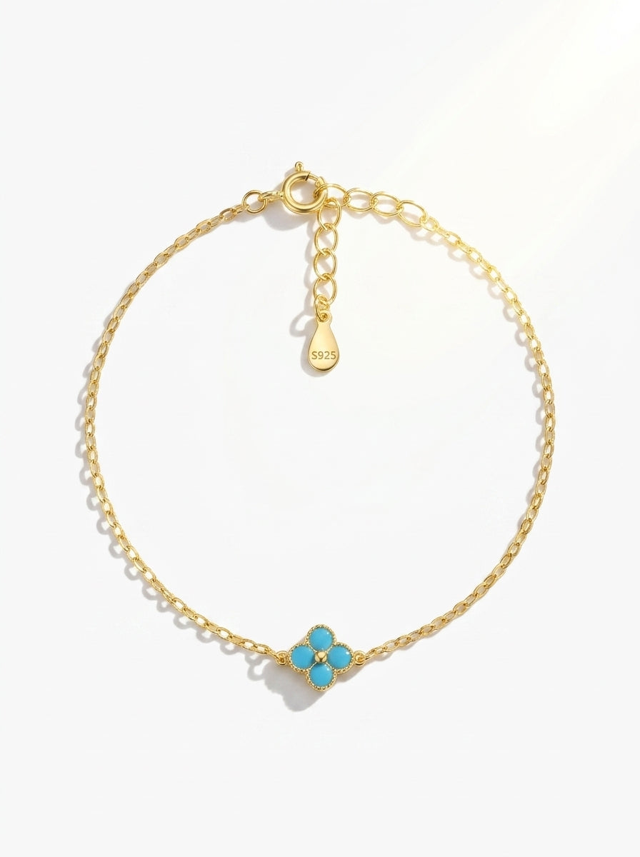 Turquoise Clover Bracelet