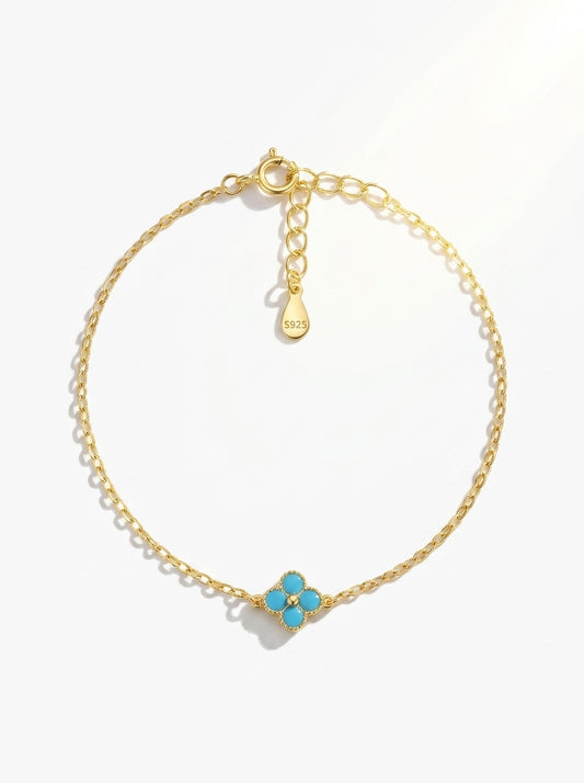 Turquoise Clover Bracelet
