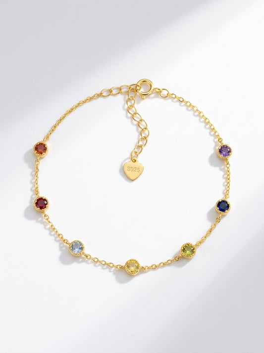 Rainbow Bezel Bracelet