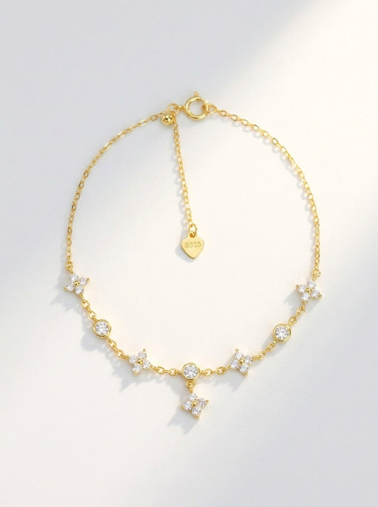 Floral Crystal Bracelet