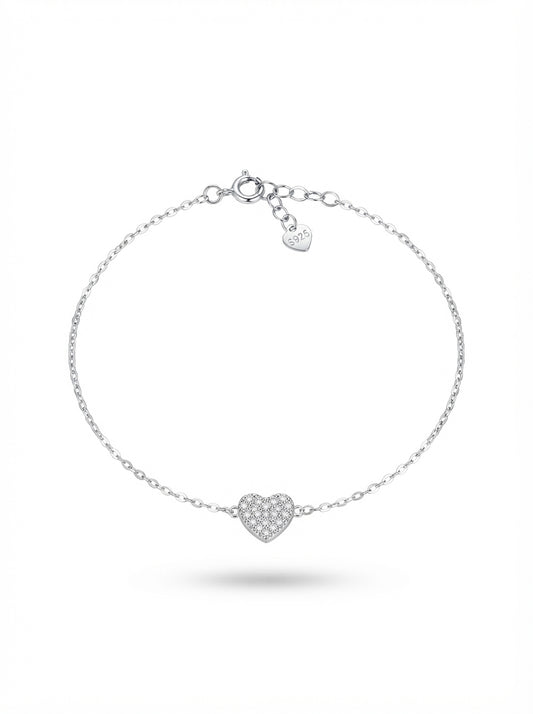 Silver Heart Bracelet