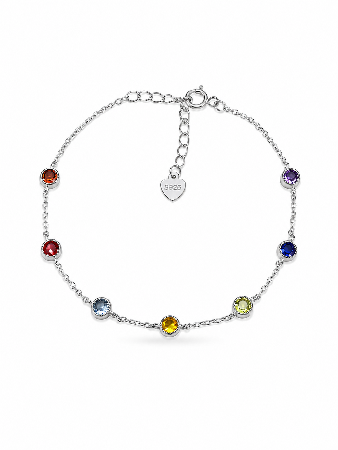 Rainbow Bezel Bracelet