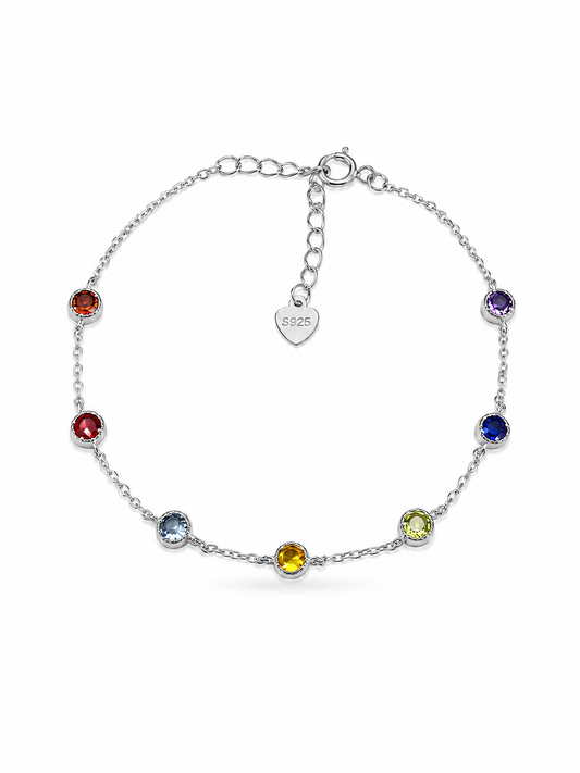 Rainbow Bezel Bracelet